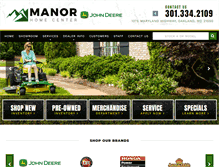 Tablet Screenshot of manorhomecenter.com